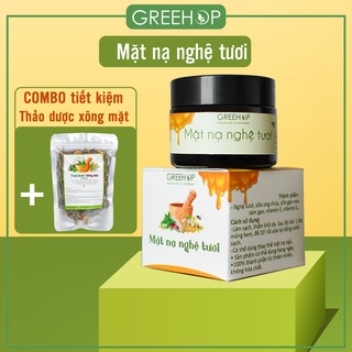 Mặt nạ nghệ tươi, cao tinh nghệ GREEHOP dưỡng ẩm, sáng da