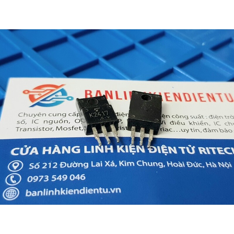 [Combo 3 chiếc] K2417 2SK2417 Mosfet Kênh-N 8A/250V TO-220 tháo máy
