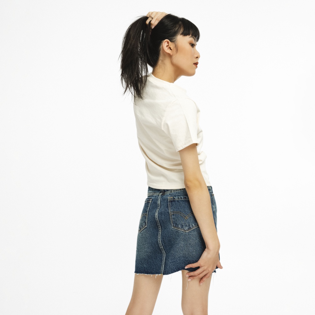 Chân Váy Jeans PRADIES Ngắn 'Fading Skirt'