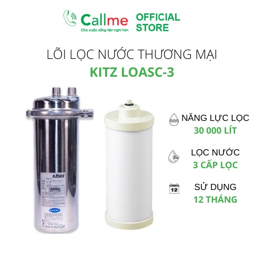 Lõi lọc nước thay thế Callme Kitz LOASC-3 thay thế cho máy lọc nước Callme Kitz LOAS-N3 công suất 30.000 lít