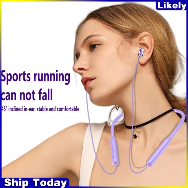 Tai Nghe Bluetooth 5.2 Không Dây Đeo Cổ Giảm Tiếng Ồn Có Micro Tiện Dụng