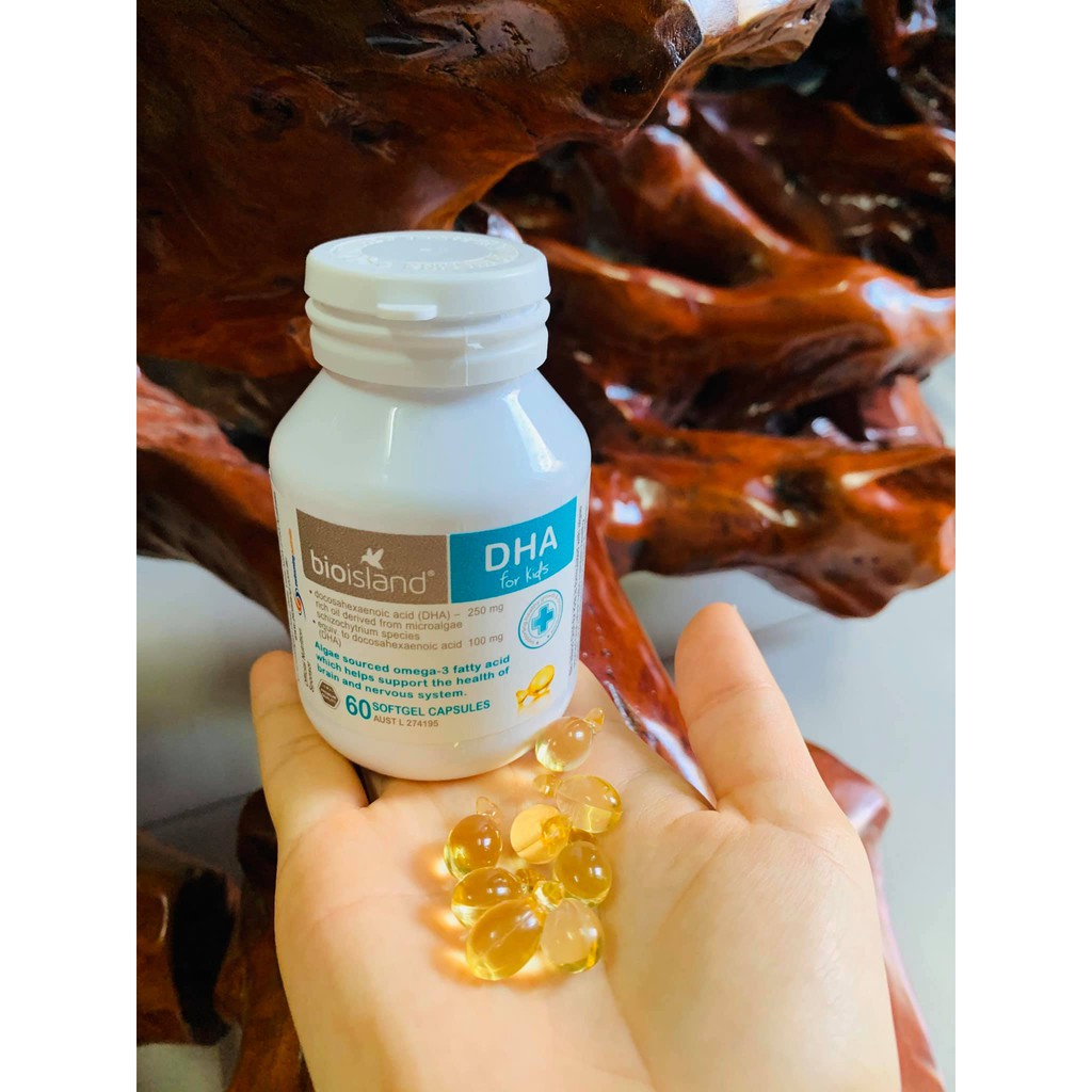 Dha Bioisland cho Bé từ 6 tháng trở lên 60 viên - Xuất xứ Úc