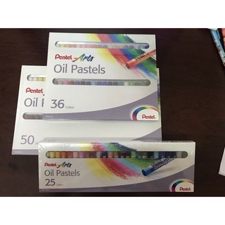 Màu sáp dầu Pentel Oil Pastels (màu tô chuẩn cho bức tranh)