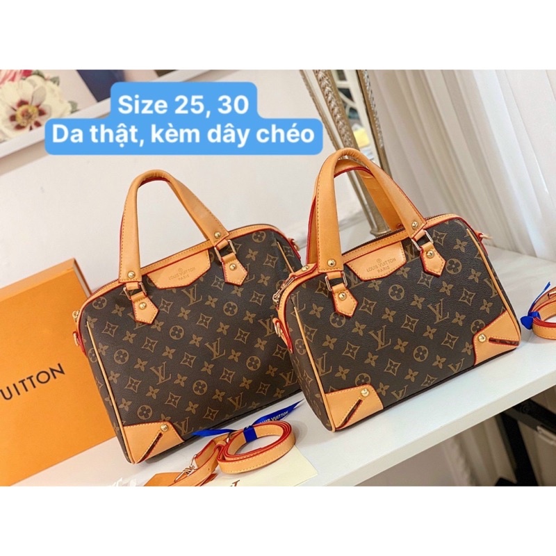 Túi trống LV Retiro xách tay Da Thật size 25 30 (sẵn, nhắn tin shop kiểm khoậ