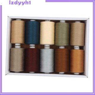 Bộ Chỉ Thêu Polyester 10 Màu Tiện Dụng DIY