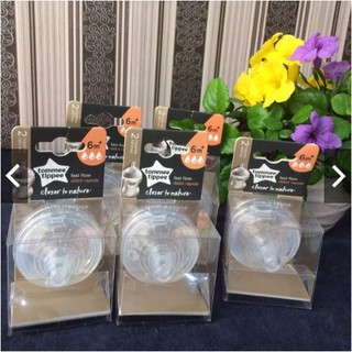 Set 2 núm ty Tommee Tippee Fast Flow trên 6 tháng