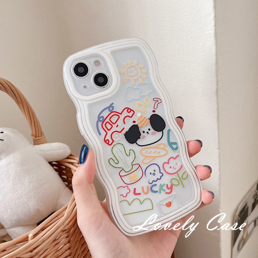 iPhone 14 13 12 11 Pro Max X XR Xs Max 8 7 6 6s Plus SE 2020Ốp Điện Thoại Mềm Trong Suốt In Hình Chú Cún Cho