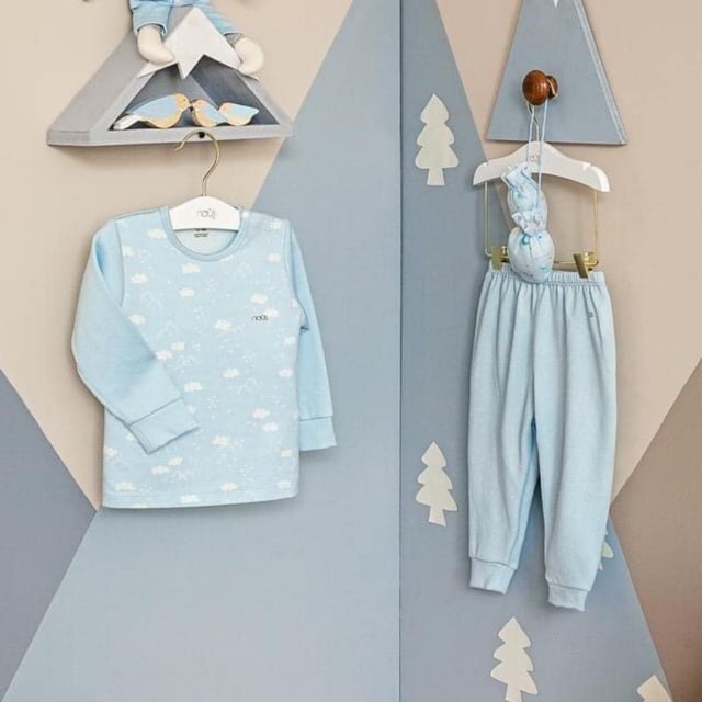 Bộ cài vai dài mây xanh nous 2020