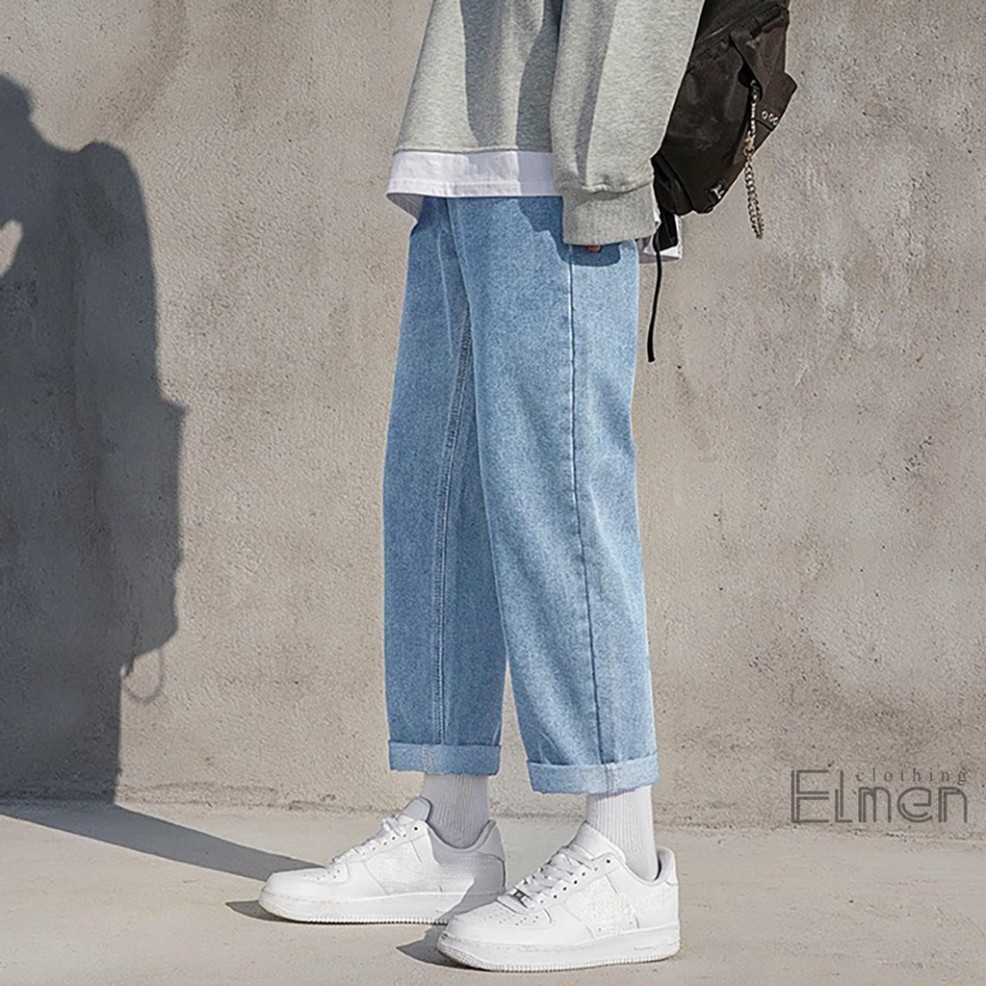 FREESHIP Quần Jean Nam Baggy Ống Rộng chất vải cotton dày dặn | BigBuy360 - bigbuy360.vn