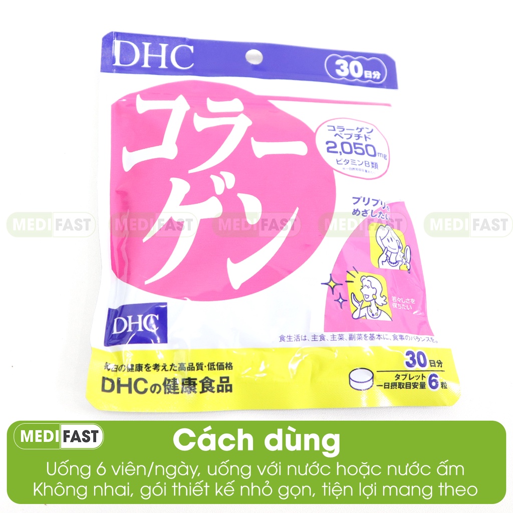 Collagen DHC ngăn ngừa não hóa và viên uống trắng da dhc vitamin e giúp đẹp da kết hợp viên bôi pretty giữ ẩm cho da