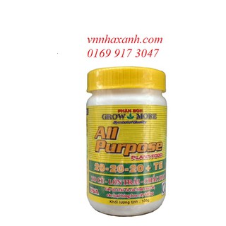Phân Bón Lá NPK 20-20-20 Grow More Hộp 100gram