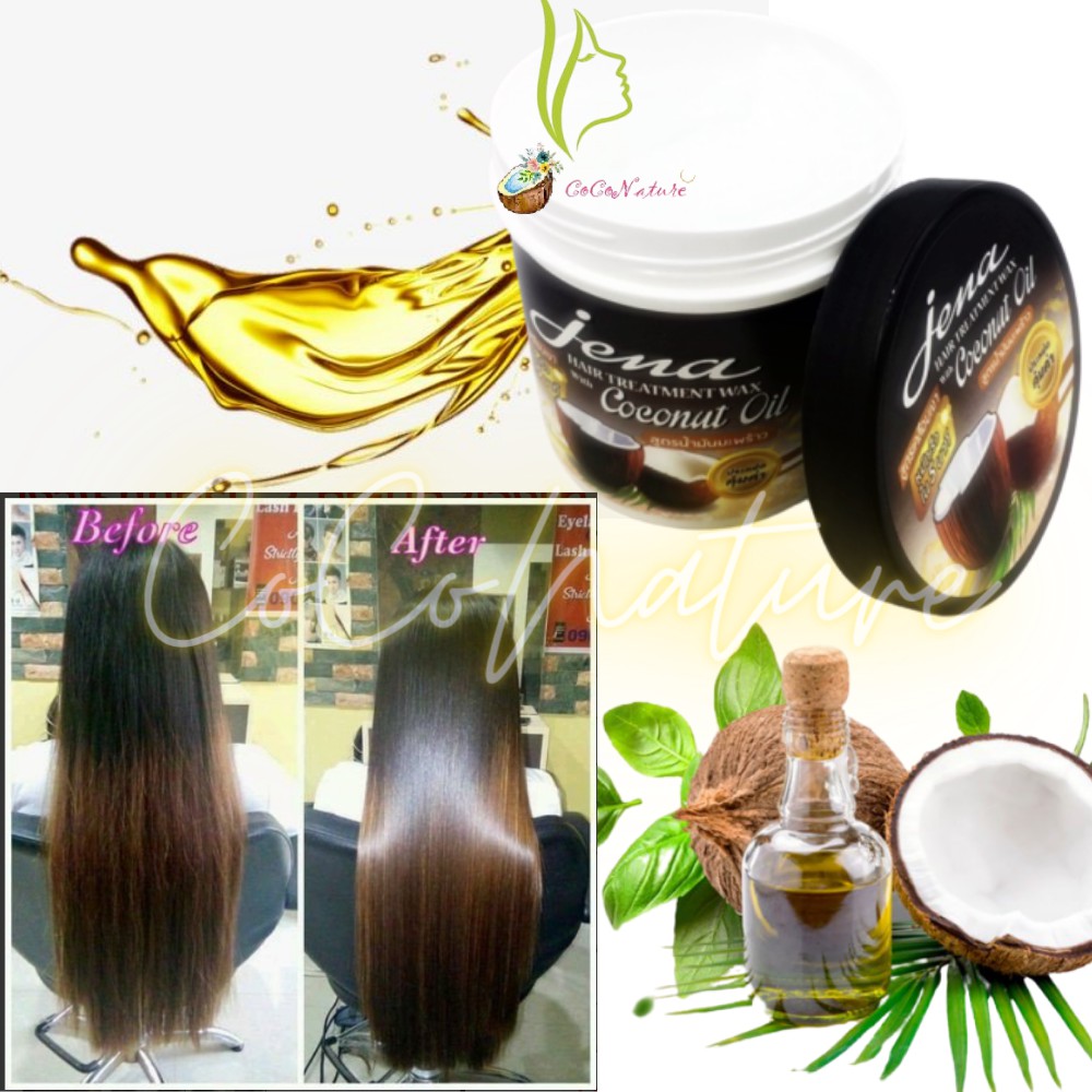 JENA Kem Ủ Tóc Tinh dầu dừa Coconut oil Hair Treatment Wax 500ml