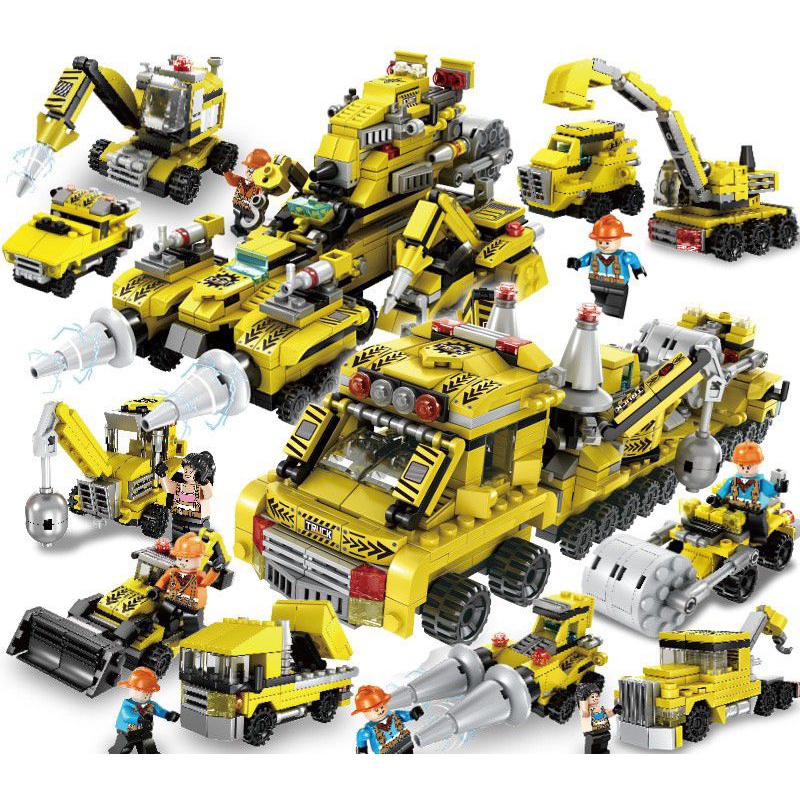 Đồ chơi Lego City Máy Xúc / Máy Múc / Xe Cẩu 755 Chi Tiết chủ đề xây dựng thành phố City