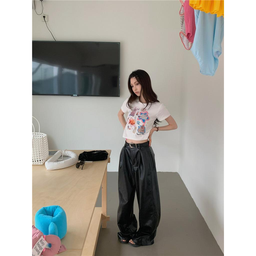 Áo Thun Ngắn Tay In Hình Mèo Phong Cách Mới Mùa Hè 62727