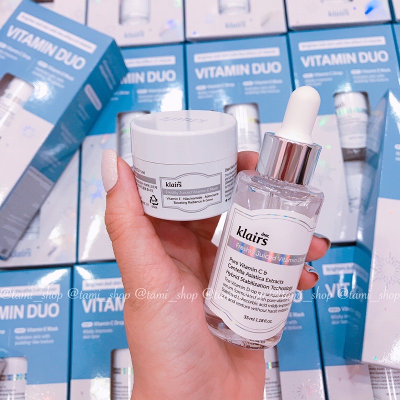 BỘ DƯỠNG SÁNG DA KLAIRS FRESHLY JUICED VITAMIN DUO SET