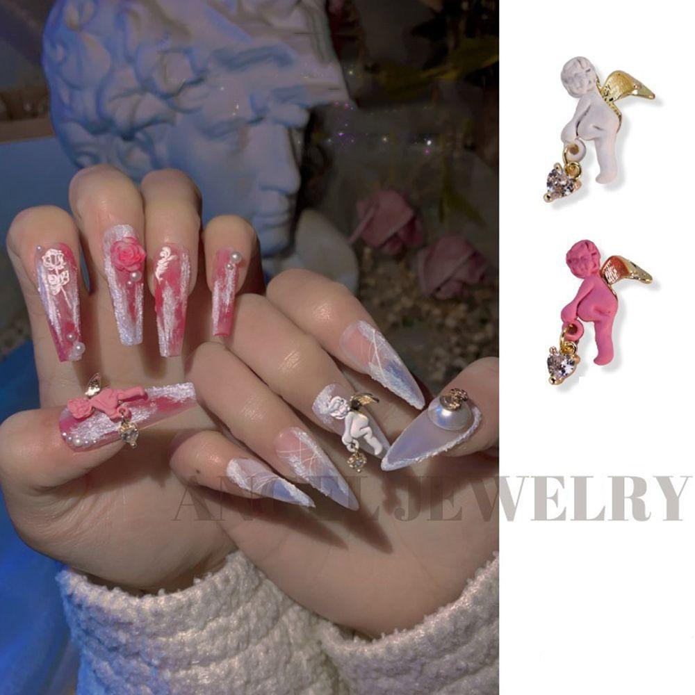 QQMALL Đá 3D Sang Trọng Dùng Trang Trí Móng Tay