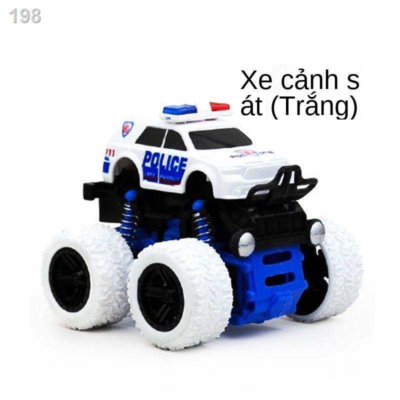 【2021】Xe cảnh sát ô tô mô hình đồ chơi quán tính bốn bánh địa chống ngã đóng thế xoay trẻ em món quà
