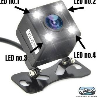 ➞Camera Lùi Xe Chất Lượng Cao Cho Xe Hơi | Camera KX 801 4 Bóng Led ➞ | BigBuy360 - bigbuy360.vn