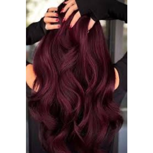 Thuốc màu nhuộm tóc đỏ rượu vang 8/55 Light Intense violet red blonde - kèm trợ nhuộm