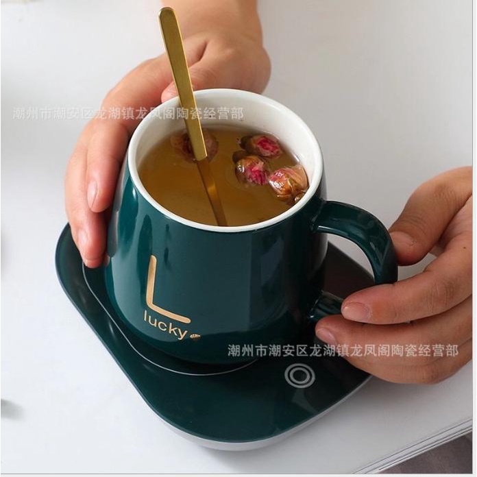 Máy Hâm Nóng Sữa, Đồ Uống, Cafe, Đồ Ăn Dặm Cho Bé, Chất Liệu Sứ Cao Cấp, Tặng Kèm Thìa Siêu Tiện Dụng sang trọng