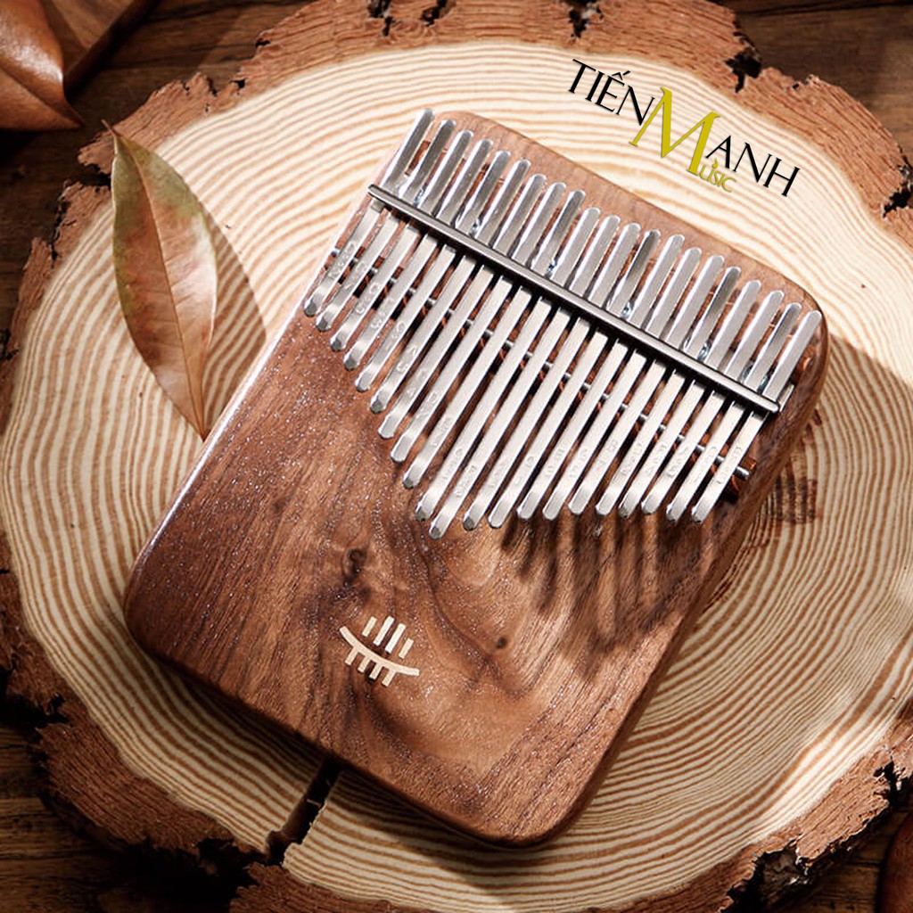 Đàn Kalimba 21 Phím Hluru KY21 - Kèm hộp chống sốc (Gỗ Walnut - Khắc Phím) - Chính hãng phân phối bởi Tiến Mạnh Music