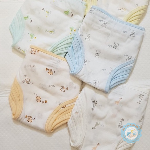 (3-8kg) SET 5 TẢ VẢI DÁN CHO BÉ SƠ SINH- Hiệu CÚN CON Sweeties (katydang)