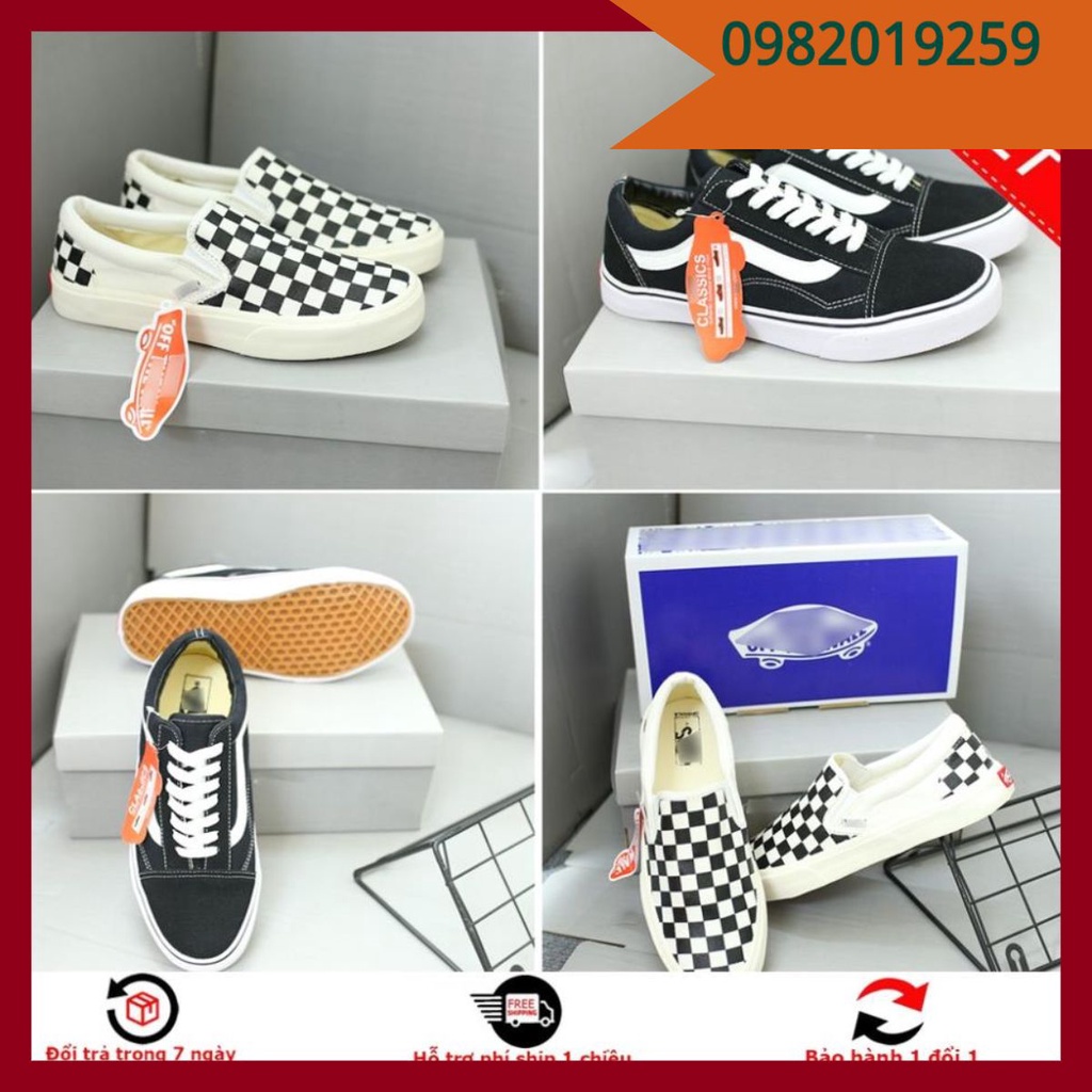 [ Siêu Rẻ ] Giày Thể Thao Vans CaroFREESHIP nam nữ full box bill