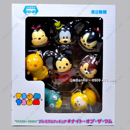 Bộ 8 Nhân Vật Tsum Tsum Cao Cấp - Disney - 7963a