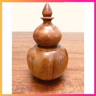 Hũ tăm hình hồ lô bằng gỗ hương, gỗ bách xanh