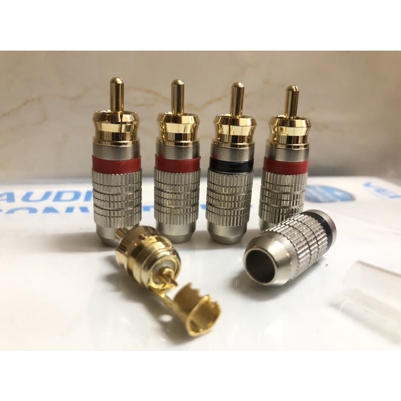 Jack (rắc)AV hàn dây có  MONTER( đơn giá 1 chiếc) 6mm