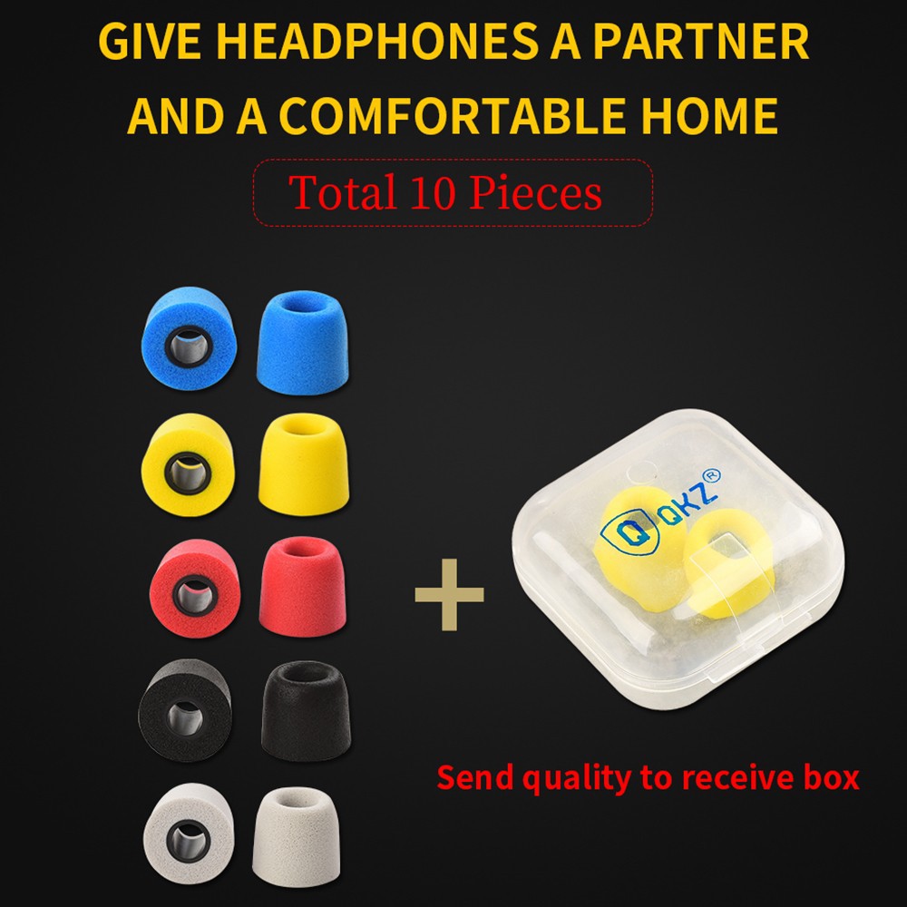 Set 2 đệm xốp bọc tai nghe nhét tai T400 QKZ