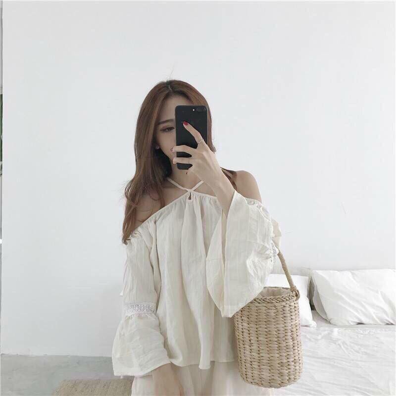 ÁO XÔ THÁI RỚT VAI