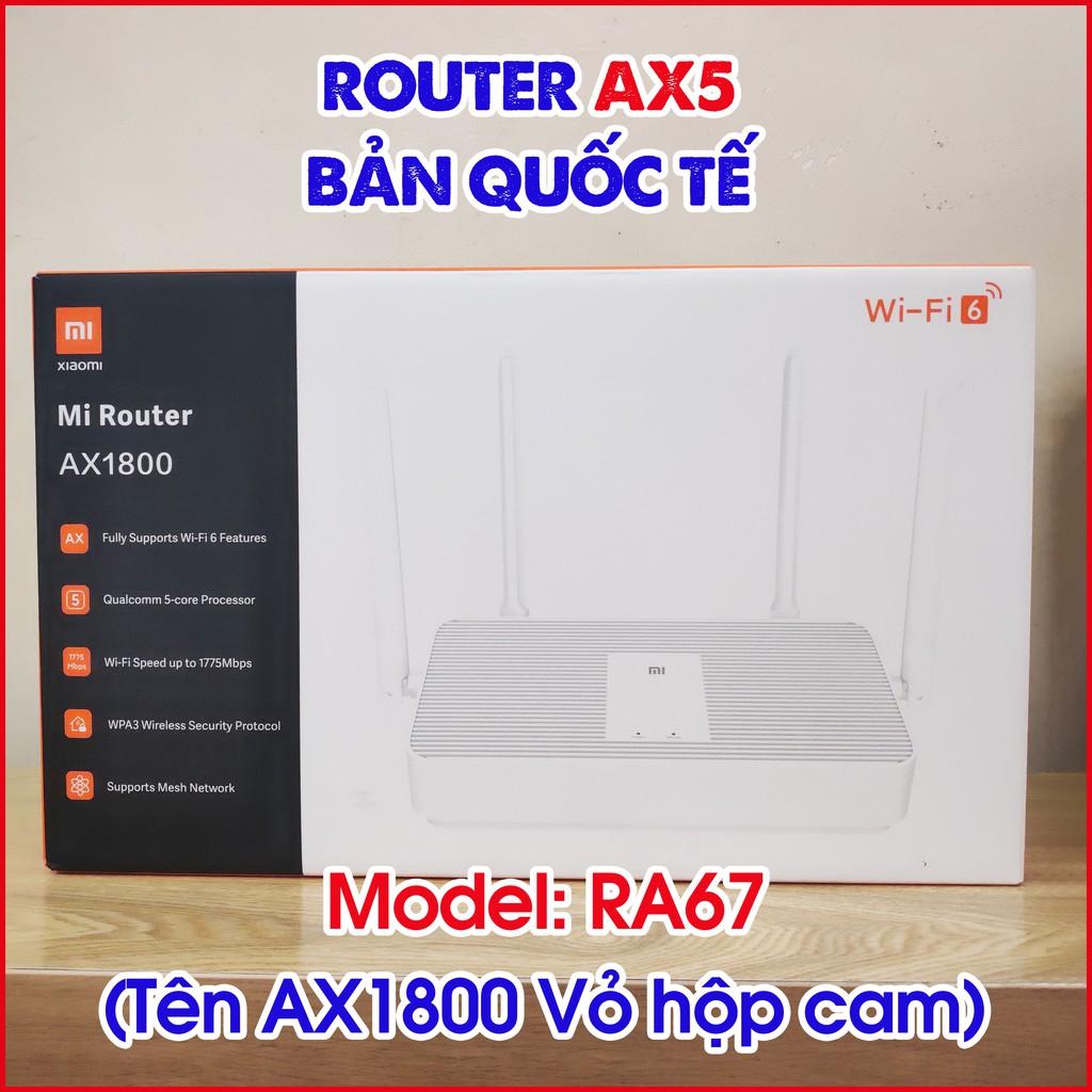 [Mã 157ELSALE hoàn 7% đơn 300K] Router Wifi 6 Redmi AX5/AX6/ROUTER XIAOMI AIOT AC2350. | BigBuy360 - bigbuy360.vn