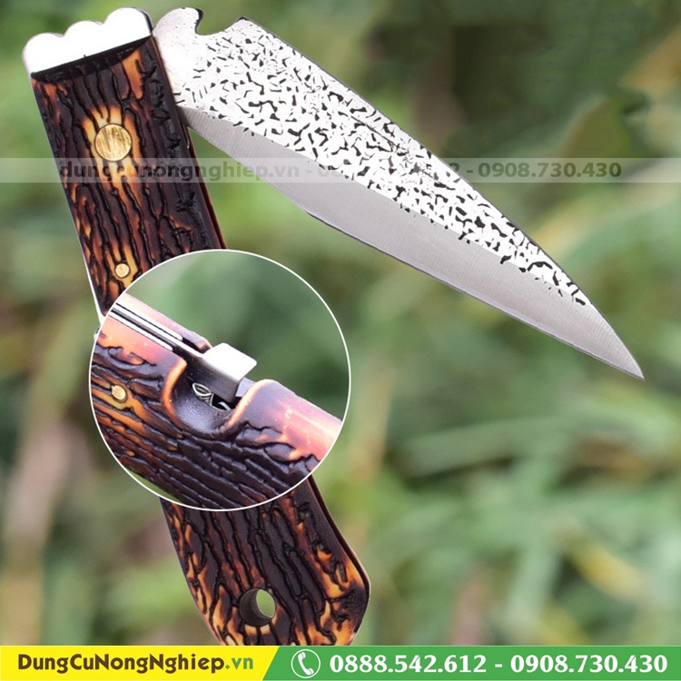 Dao ghép cành Mori Wood cán sừng