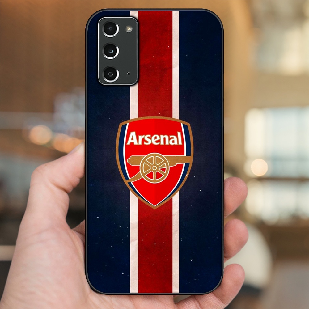 Ốp lưng Samsung Note 20 viền đen in hình Arsenal FC