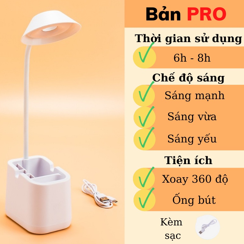 Đèn Học Để Bàn Có Ống Rút Rộng Tăng Giảm Độ Sáng Tùy Ý Tiết Kiệm Điện Năng, Đèn ANwng Lượng Mặt Trời Asaki