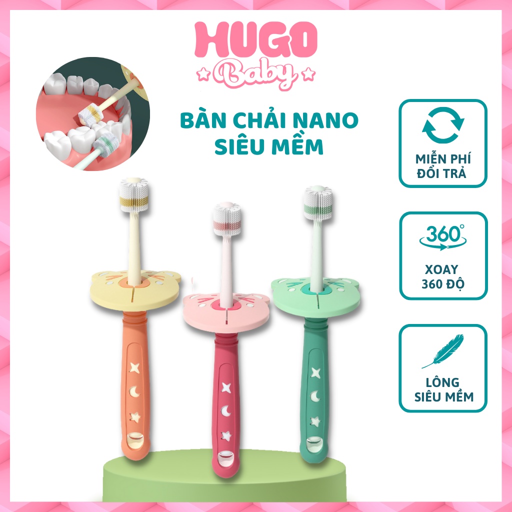 Bàn chải đánh răng 360 độ cho bé UES.