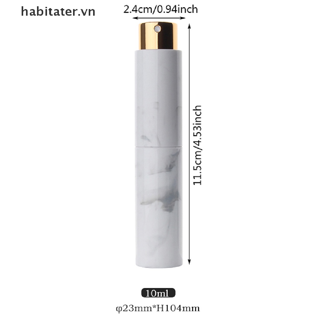 Chai Rỗng Đựng Nước Hoa Dạng Xịt Họa Tiết Cẩm Thạch Có Thể Đổ Đầy