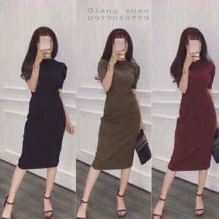 Váy body ngắn tay cực đẹp