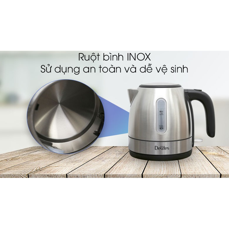 Bình siêu tốc Delites 1 lít ST10S01