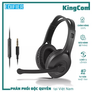 EDIFIER K800 3.5mm - Tai Nghe Chụp Tai Tích Hợp Micro Tiện Lợi Giúp Giảm Tiếng Ồn, Cho Âm Thanh Chuẩn - Hàng Chính Hãng