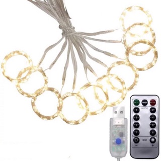 Đèn fairy light dạng màn/ mành / rèm 3m 300 led có remote