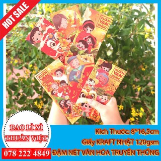 bao lì xì 2021 Combo 36 bao chủ đề Xuân Vạn Phúc đủ mẫu