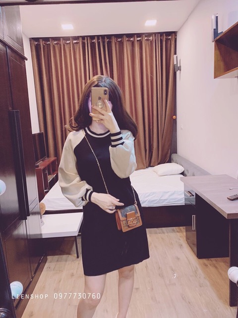 VÁY SUÔNG UMI TAY BE BO KẺ CHO MẸ VÀ BÉ | BigBuy360 - bigbuy360.vn