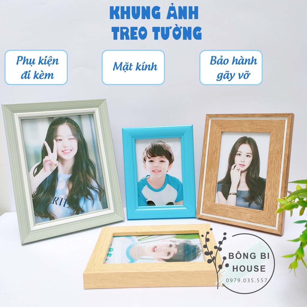 Khung ảnh treo tường 9x13, 10x15, 13x18, 15x21 giá rẻ - khung hình treo tường BONGBIHOUSE