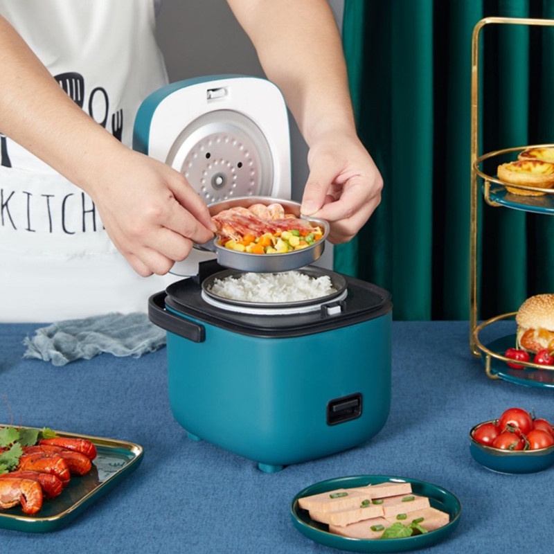 Nồi Cơm Điện Mini 1.2L Đa Chức Năng Cho 1-2 Người Ở Nhà Ký túc xá Sinh viên
