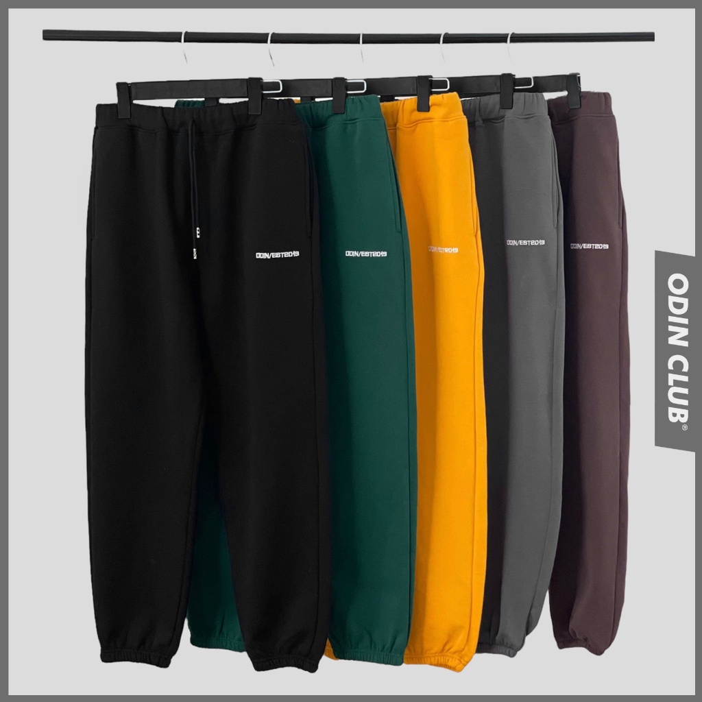 Quần nỉ Odin Club Original Pants, Quần nỉ dài bo gấu form rộng nam nữ ODIN, Local Brand ODIN CLUB
