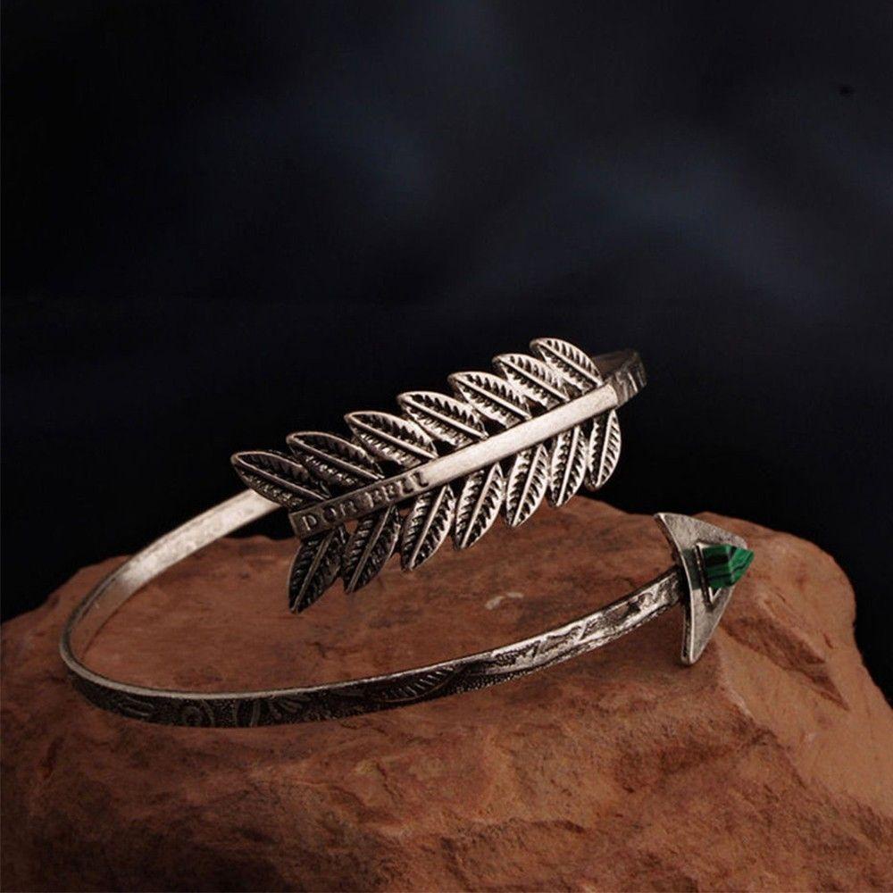 FORBETTER Vòng Đeo Cánh Tay Charm Mũi Tên Phong Cách Bohemian Cổ Điển Hàng Mới