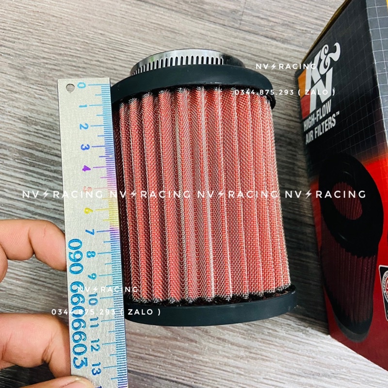 Lọc gió trụ KN K9 co thẳng