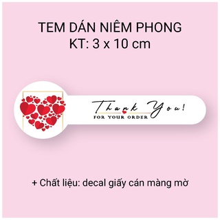 [free ship - hoàn xu Xtra] 100 Tem Dán Niêm Phong - nhiều mẫu